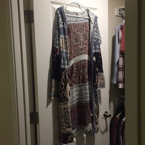 Free People Long cardigan